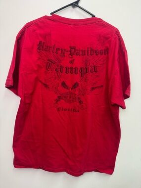 Harley Davidson 2015 Escape Tampa Florida Red T Shirt, XL